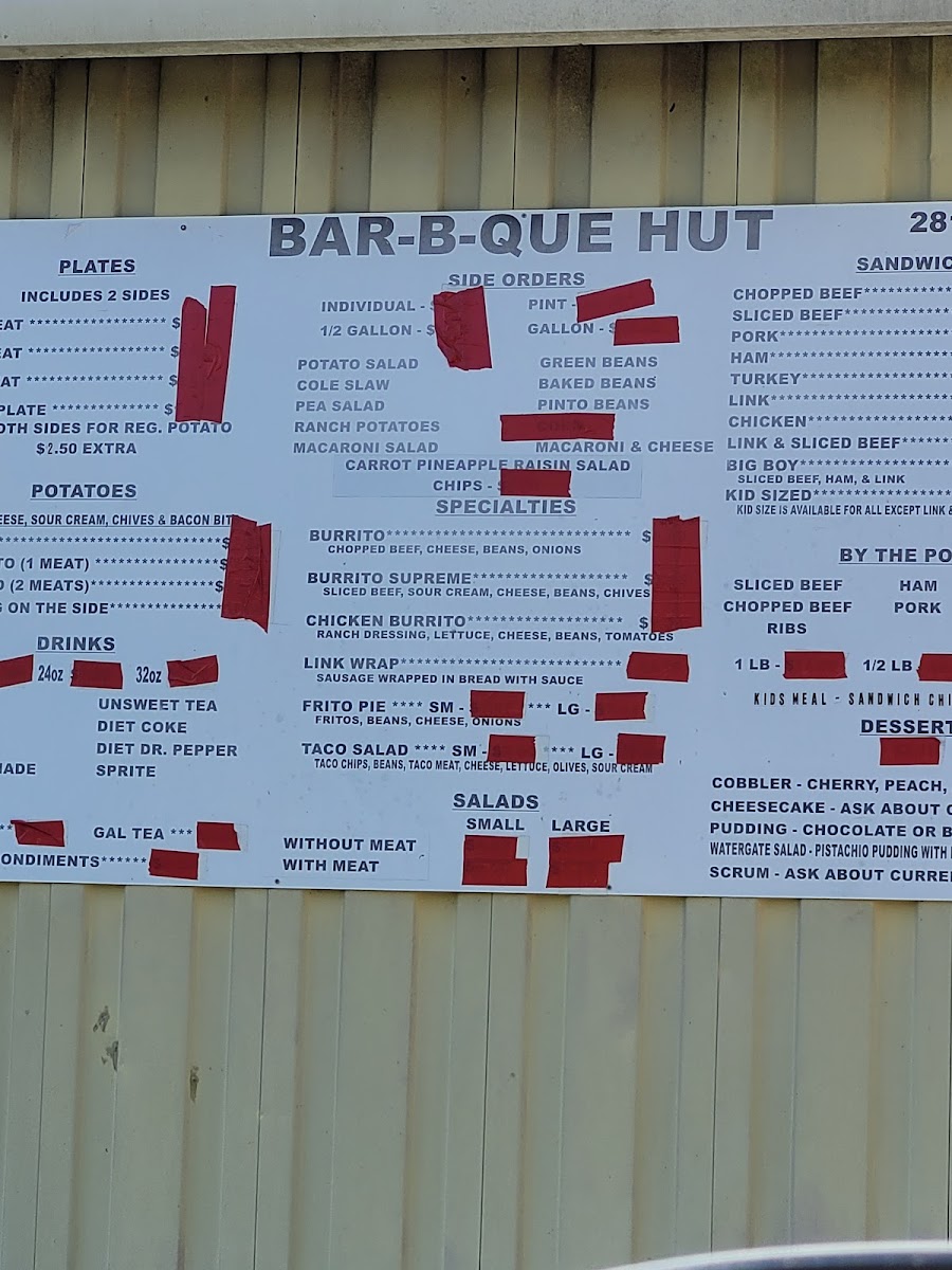 Bar-B-Que Hut Menu - Image 5